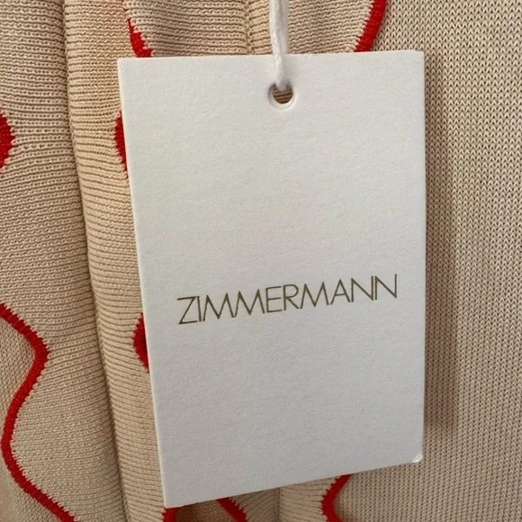 Zimmermann Beige and Red Midi Dress - Picture 7 of 9